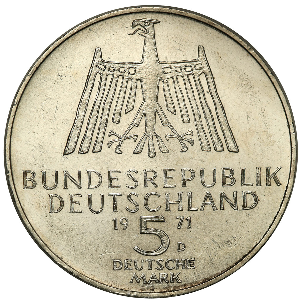 Niemcy, RFN. 5 marek 1971 D, Monachium, Albrecht Dürer